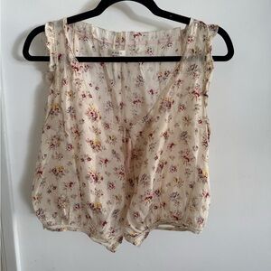 Down Button Up Airy Blouse